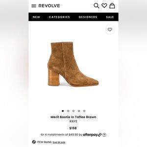 RAYE Merit Bootie in Toffee Brown